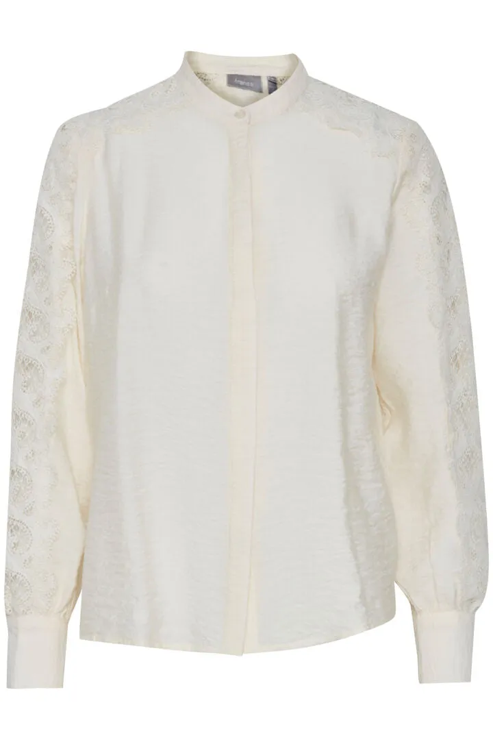 3386- Lace Sleeve Shirt- Fransa