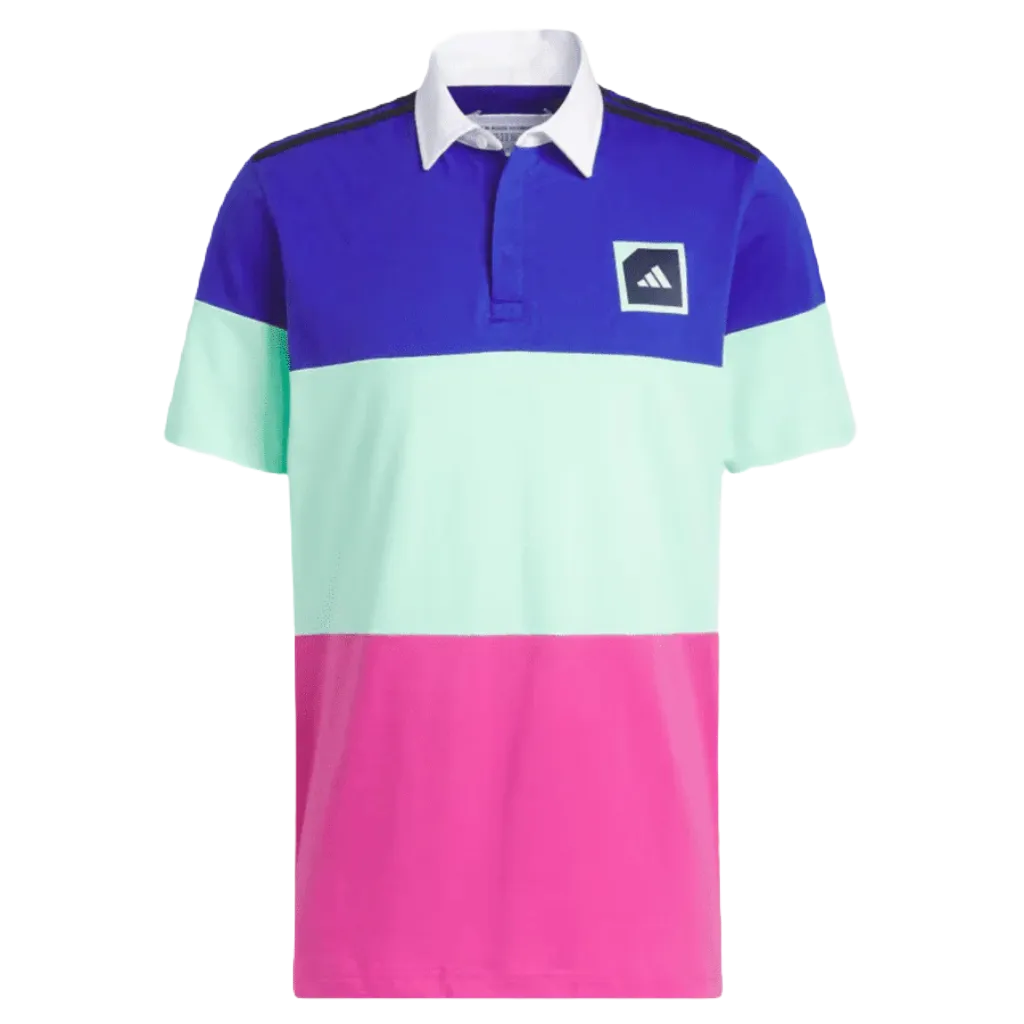 Adicross Block Golf Polo Shirt - Blue