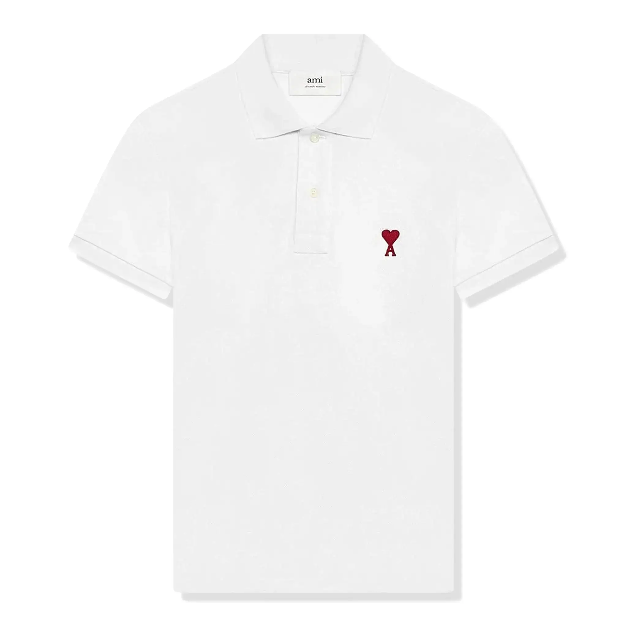 Ami Paris De Coeur White Polo Shirt