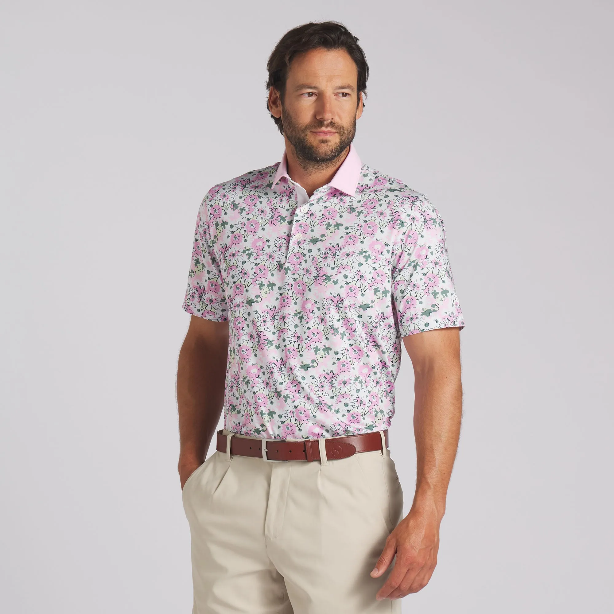 AP Floral Golf Polo