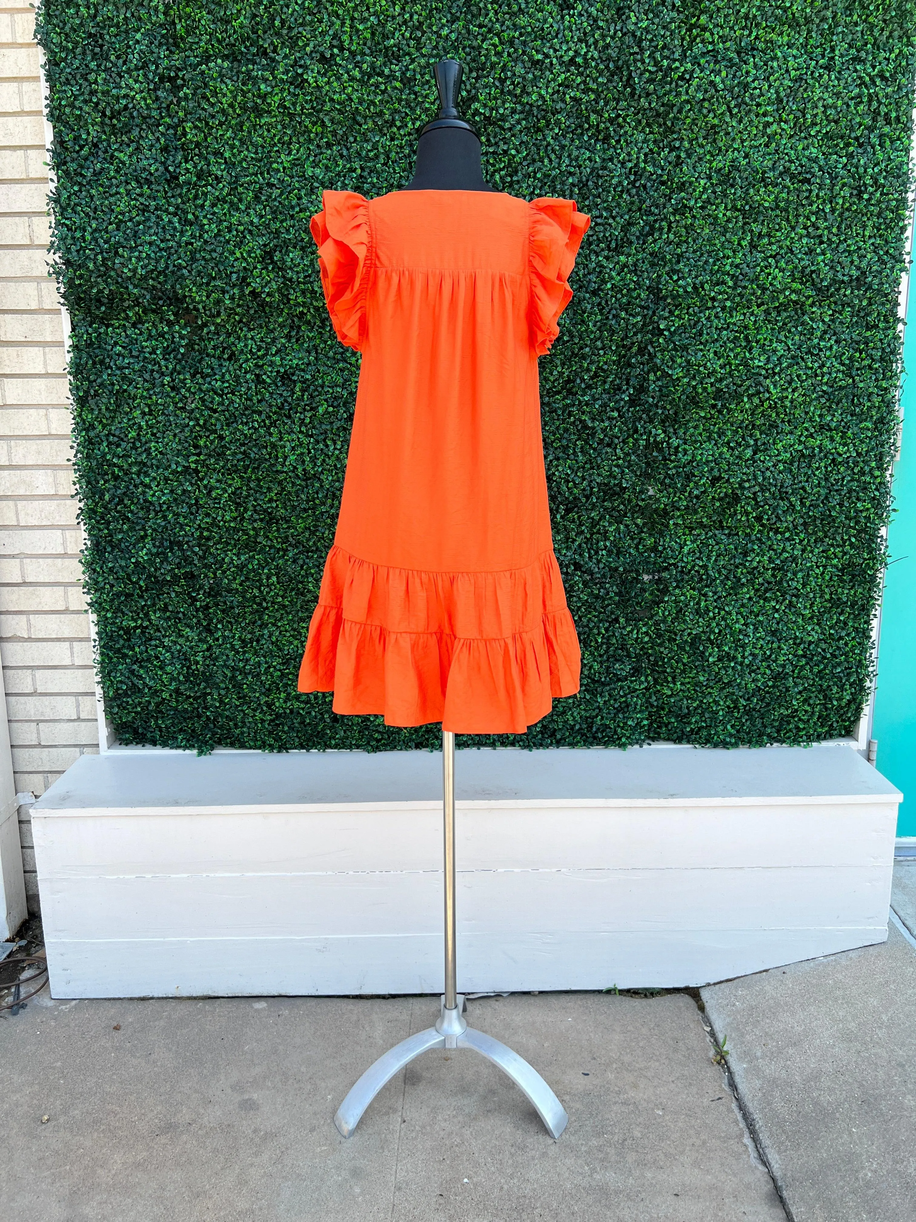 Astros Ruffle Hem Dress