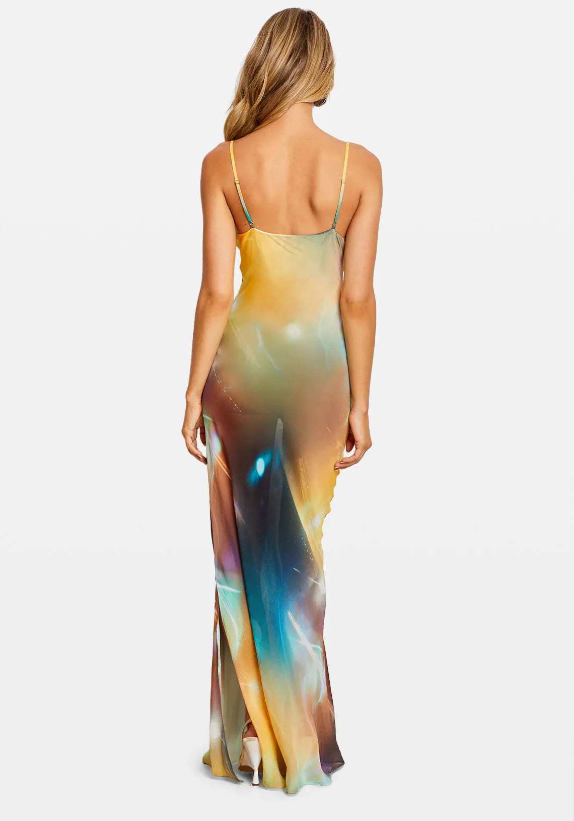 BIAS SLIP DRESS KALEIDOSCOPE