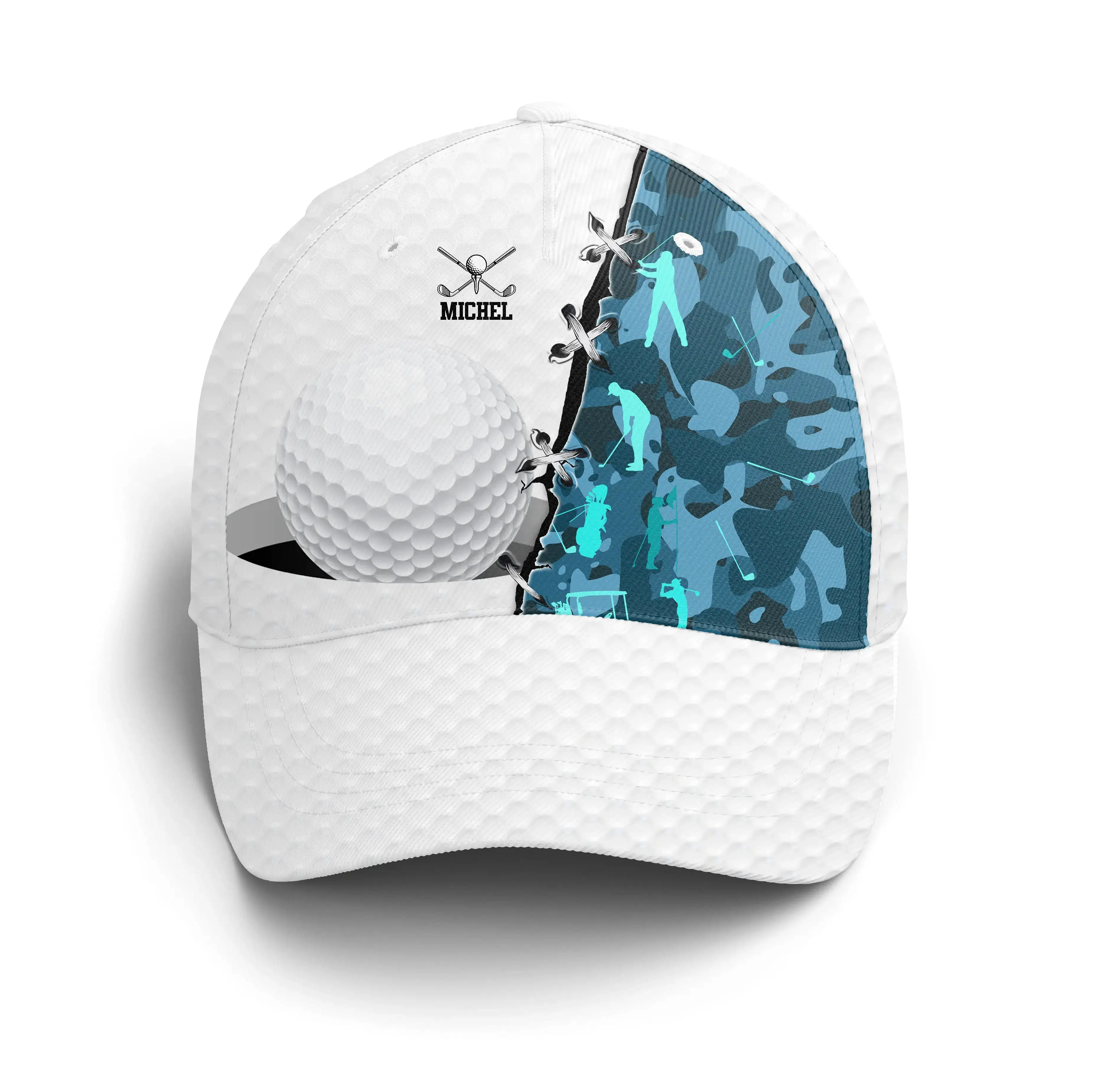 Casquette De Golf Performance, Motifs Balle de Golf, Camouflage, Cadeau Personnalisé Idéal Pour Fans De Golf - CTS25052226