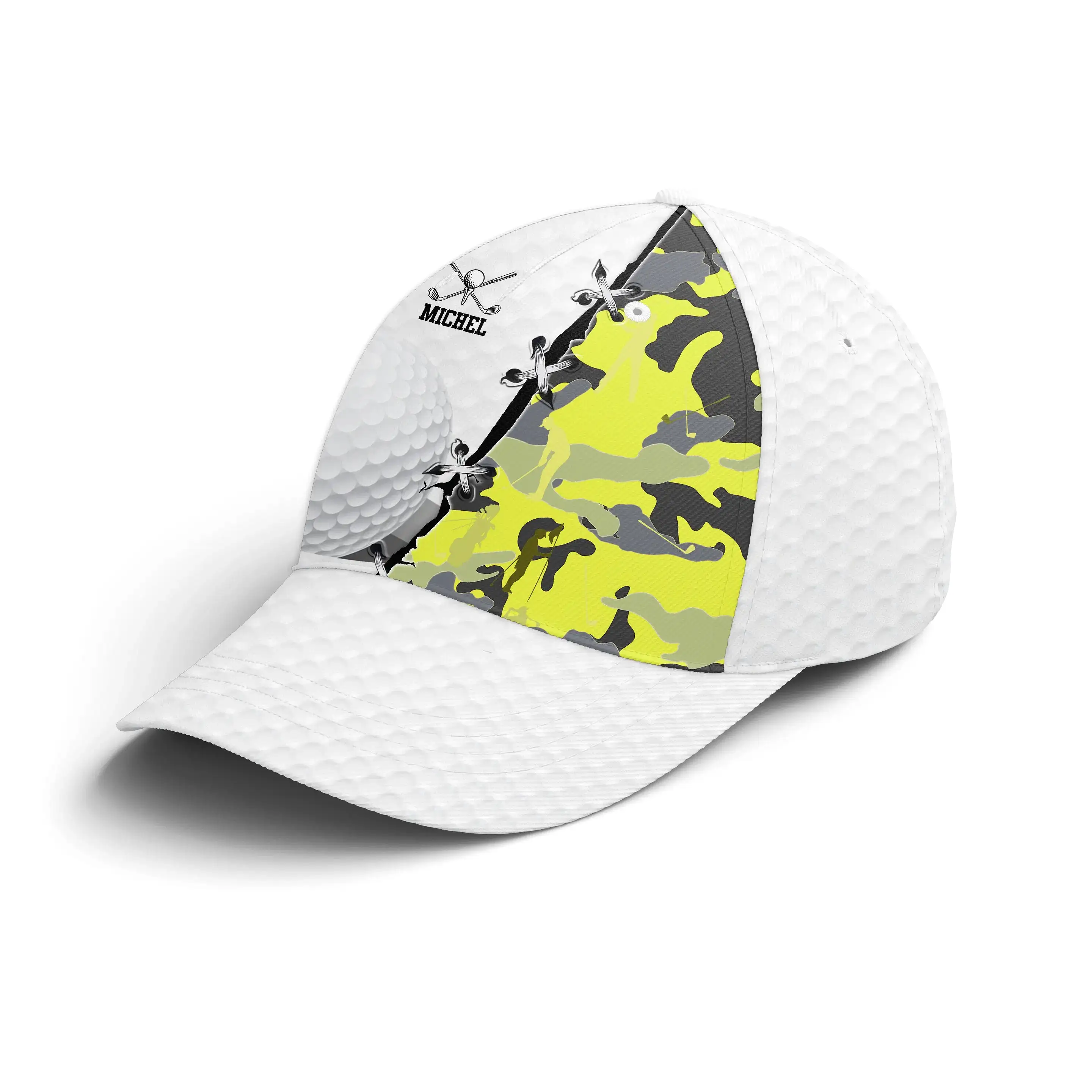 Casquette De Golf Performance, Motifs Balle de Golf, Camouflage, Cadeau Personnalisé Idéal Pour Fans De Golf - CTS25052226