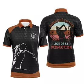 Chiptshirts - Polo De Golf, Cadeau Humour Pour Fans De Golf, Anniversaire 1987, Polo de Sport Homme et Femme, Fabriqué en 1987 -