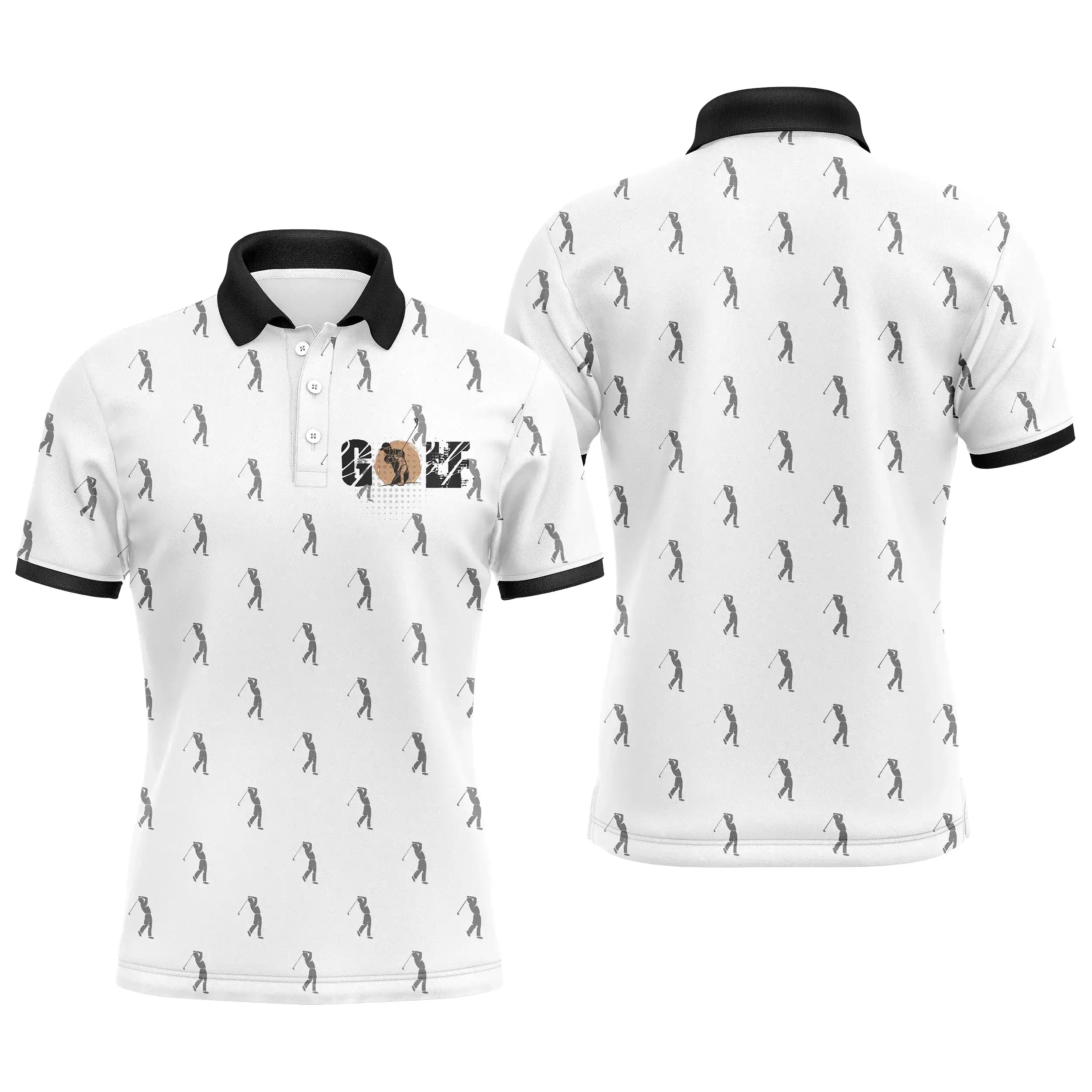 Chiptshirts Polo De Golf, Motif Golfeur, Cadeau Original Fan De Golf - CT15082220