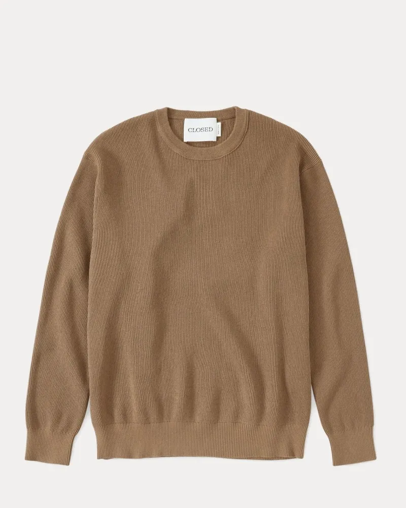 Closed - Cotton and Cashmere Sweater - Brown Sugar