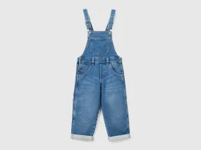 Denim dungarees - Blue | Benetton