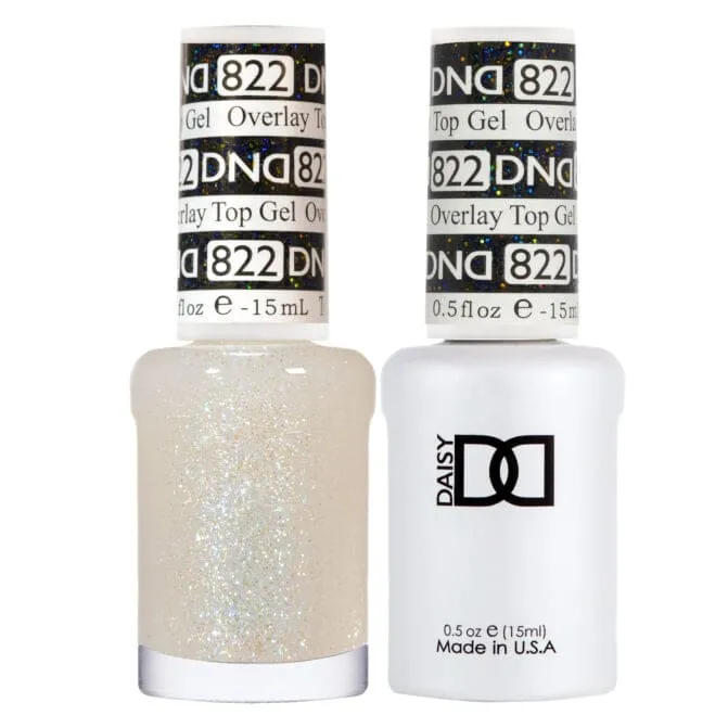 DND Duo Matching Color - OVERLAY GLITTER TOP GELS Collection - 822