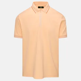 Eastside Golf Cantalope Orange Zip Polo