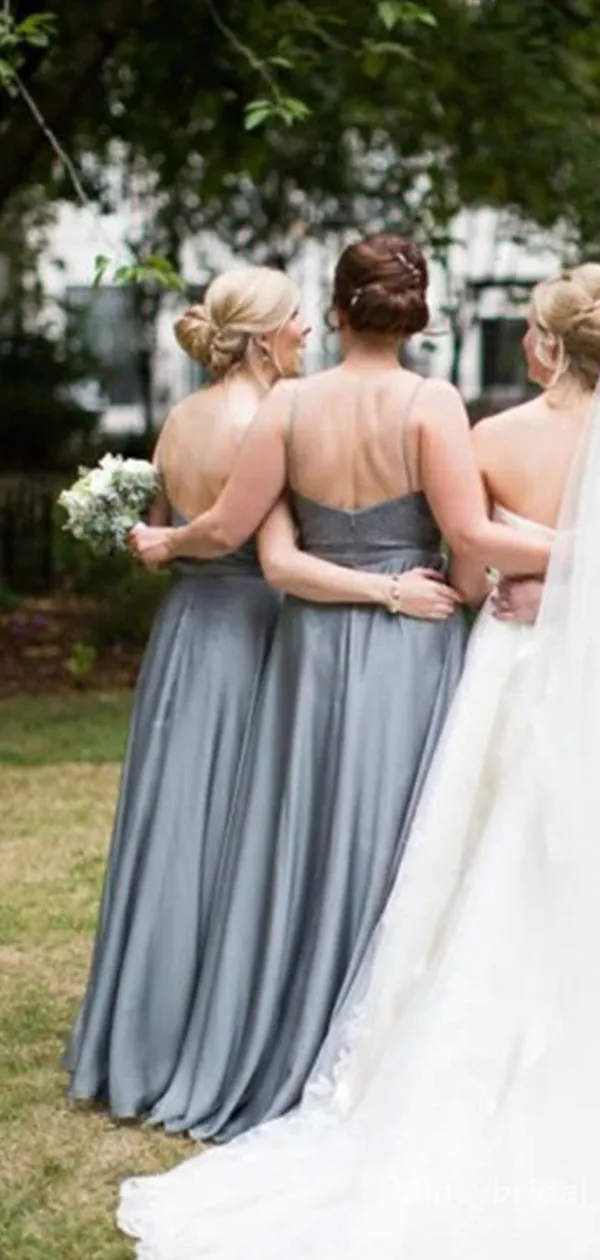 Elegant Sleeveless Bateau Applique Chiffon A-line Chiffon Long Bridesmaid Dress, BG229