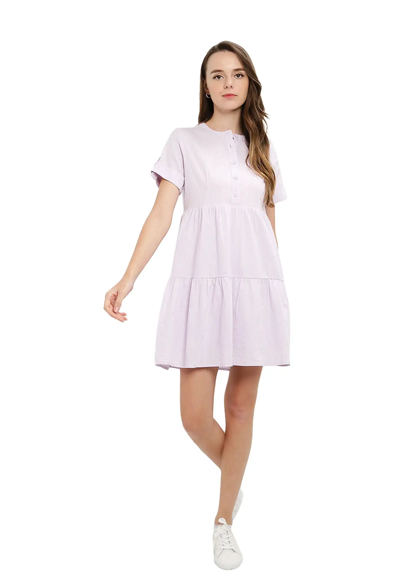 ELLE Apparel Ruffle Hem Mini Dress