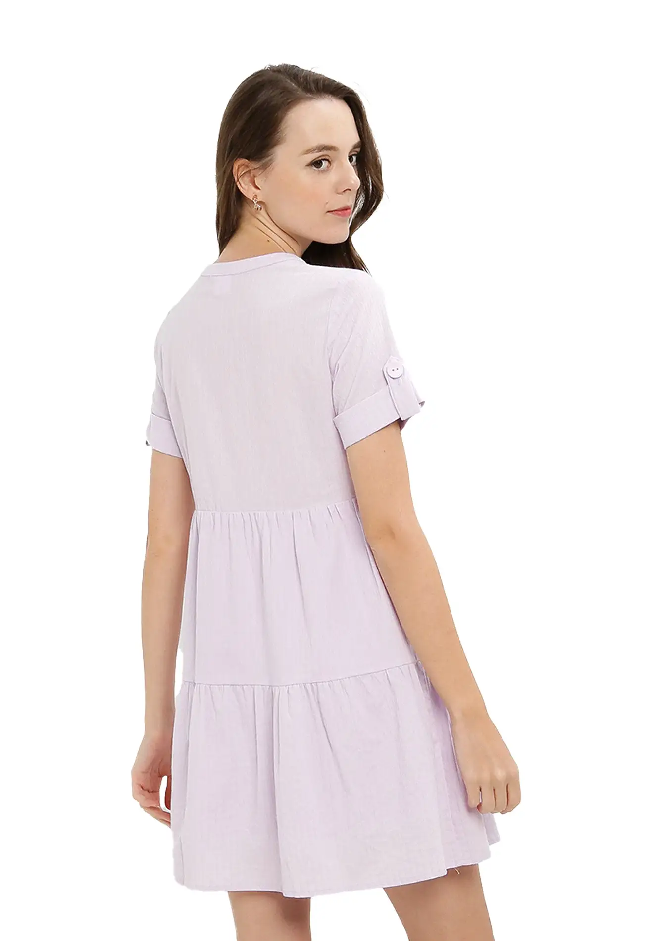 ELLE Apparel Ruffle Hem Mini Dress