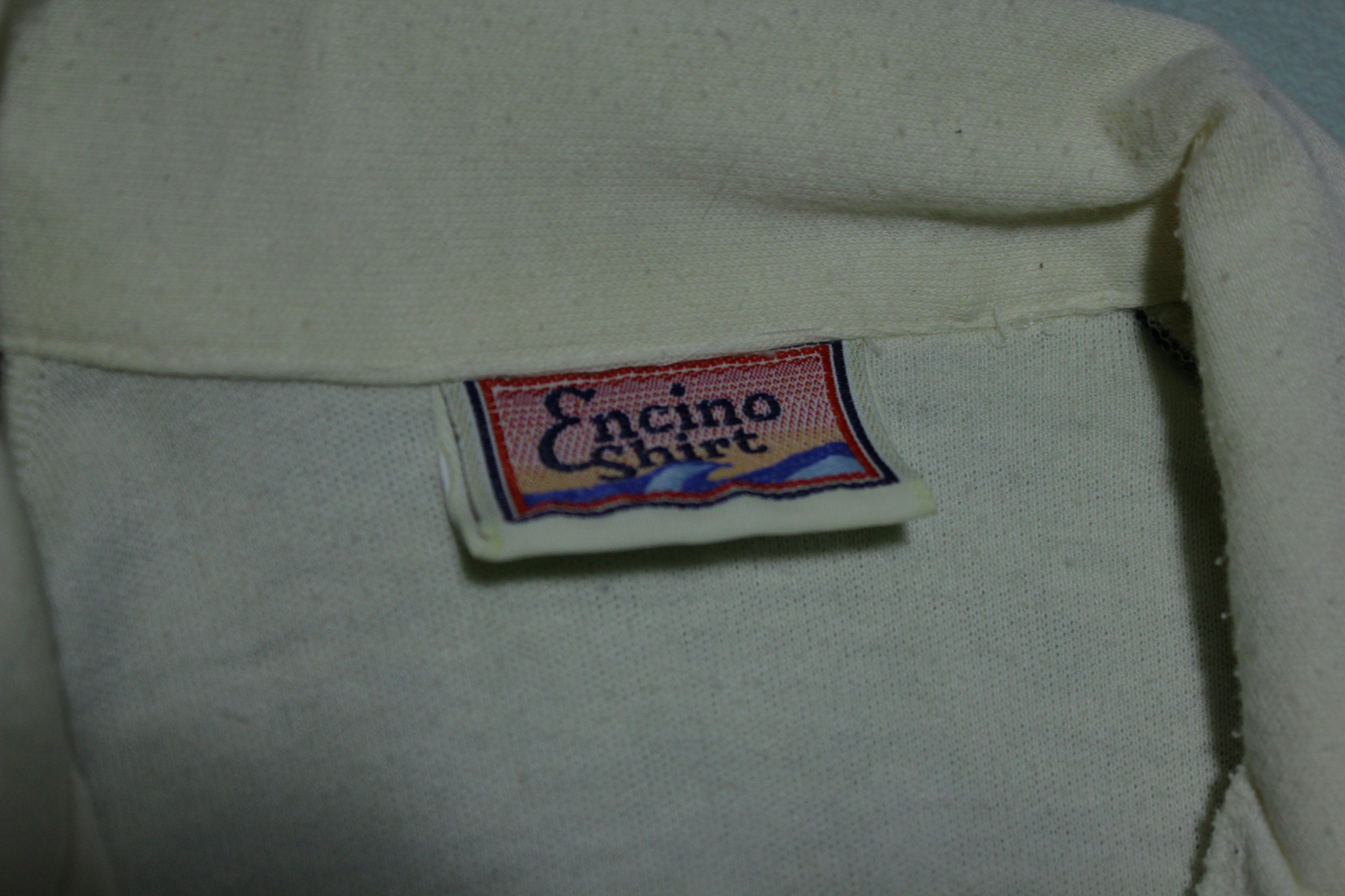 Encino California Striped Vintage 80's Polo Tennis Golf Shirt