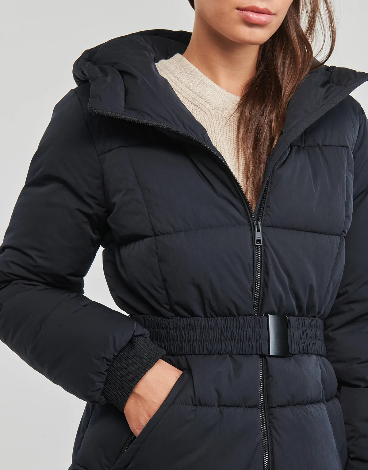 Esprit Belted Puffer Coat