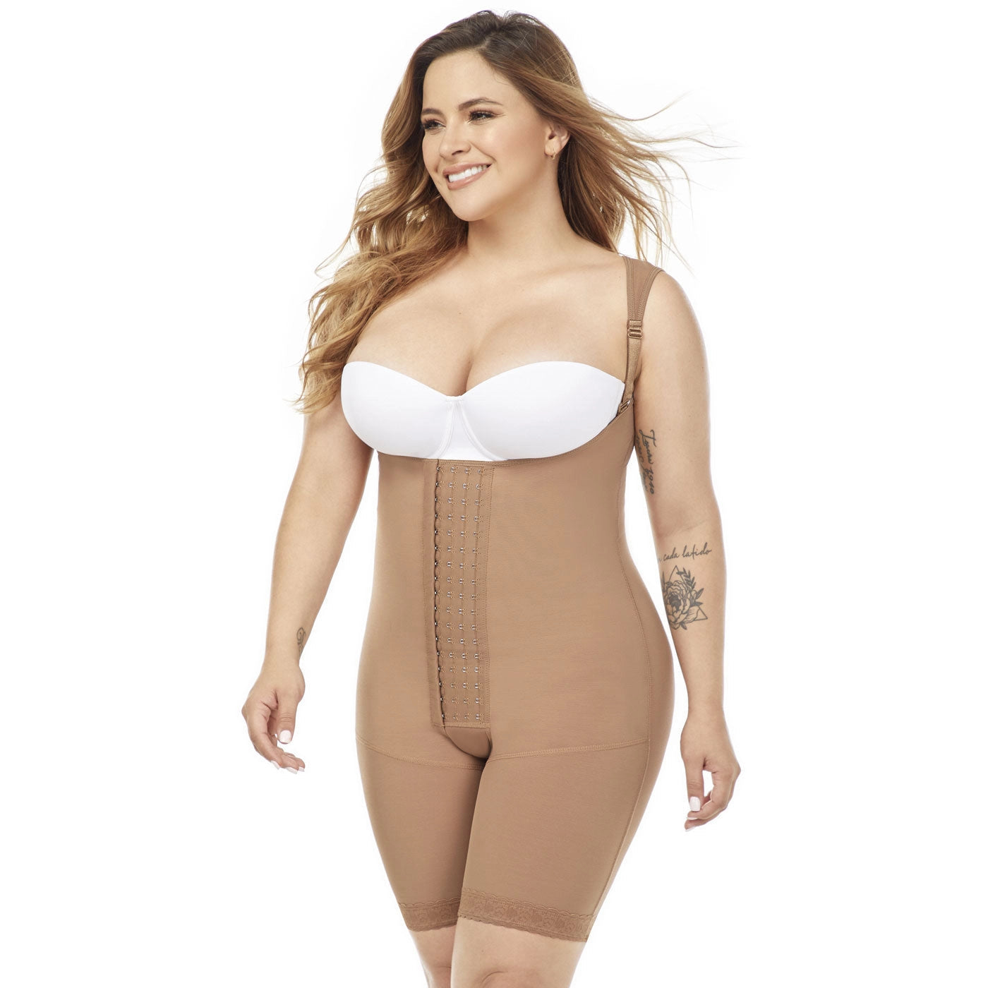 Fajas MariaE FQ100 | Body Shaper después de la cirugía para mujeres | Busto abierto y cierre frontal | Powernet