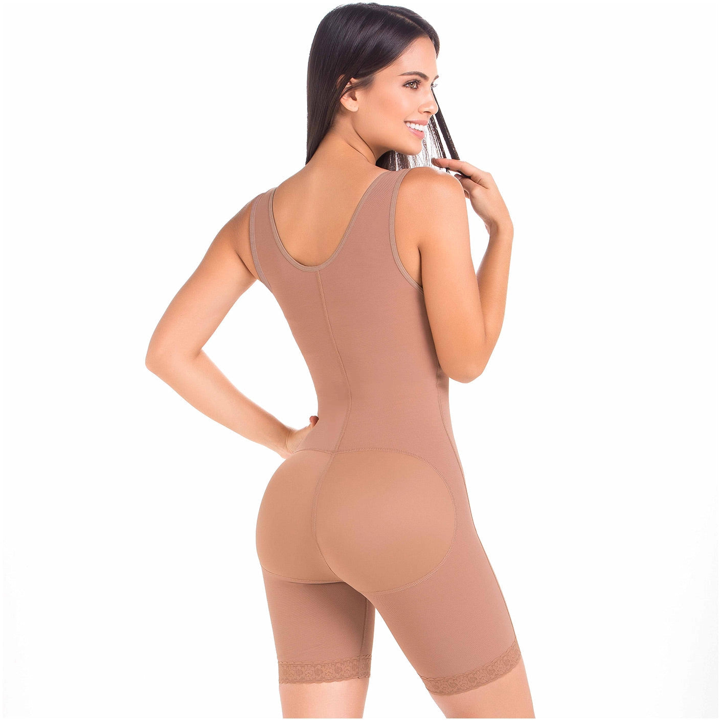 Fajas MariaE FQ100 | Body Shaper después de la cirugía para mujeres | Busto abierto y cierre frontal | Powernet