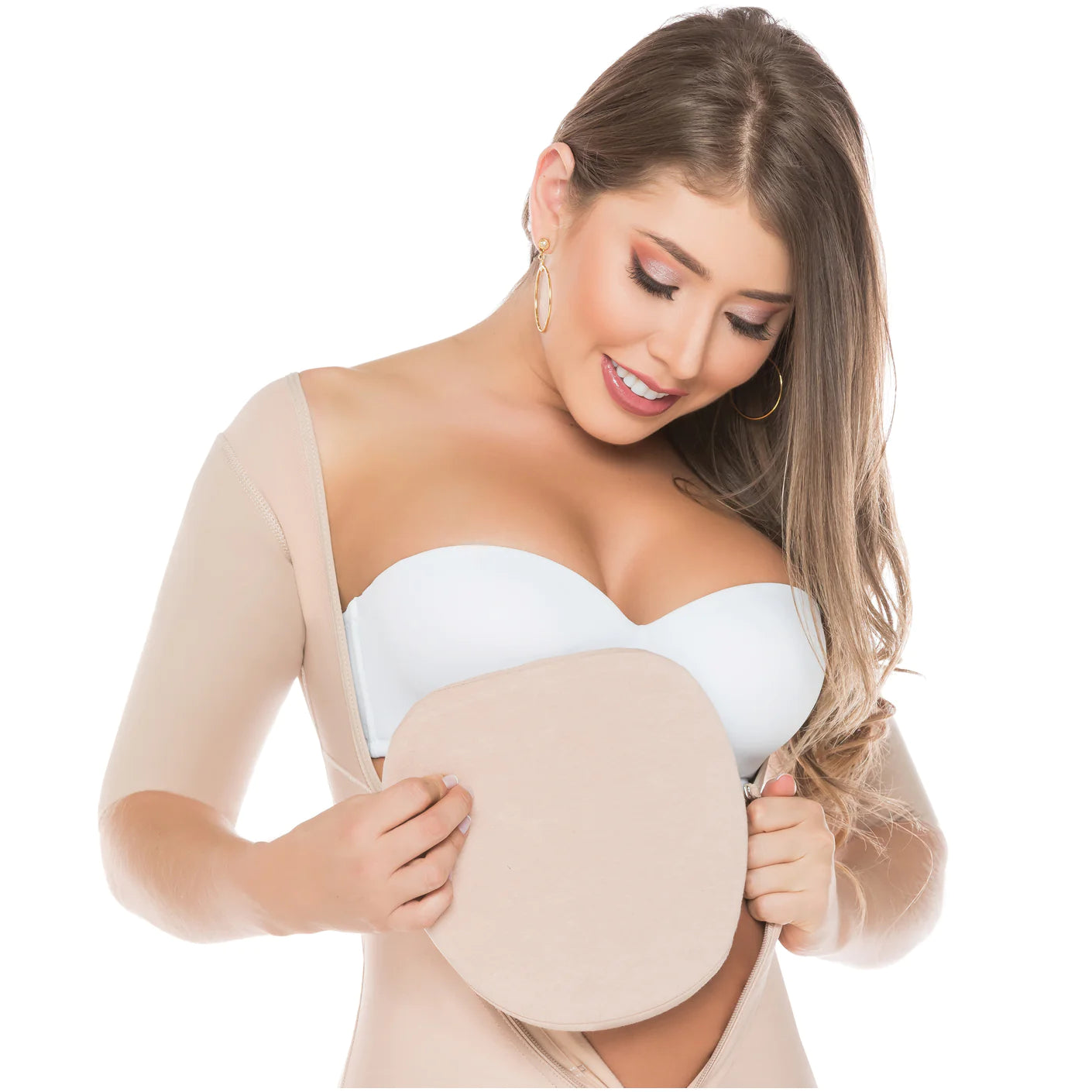 Fajas Salome 2507 | Tabla de compresión abdominal aplanadora después de la liposucción | Tummy Tuck Accesorio de cirugía de tabl