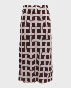 Heidi Printed Bias Slip Skirt