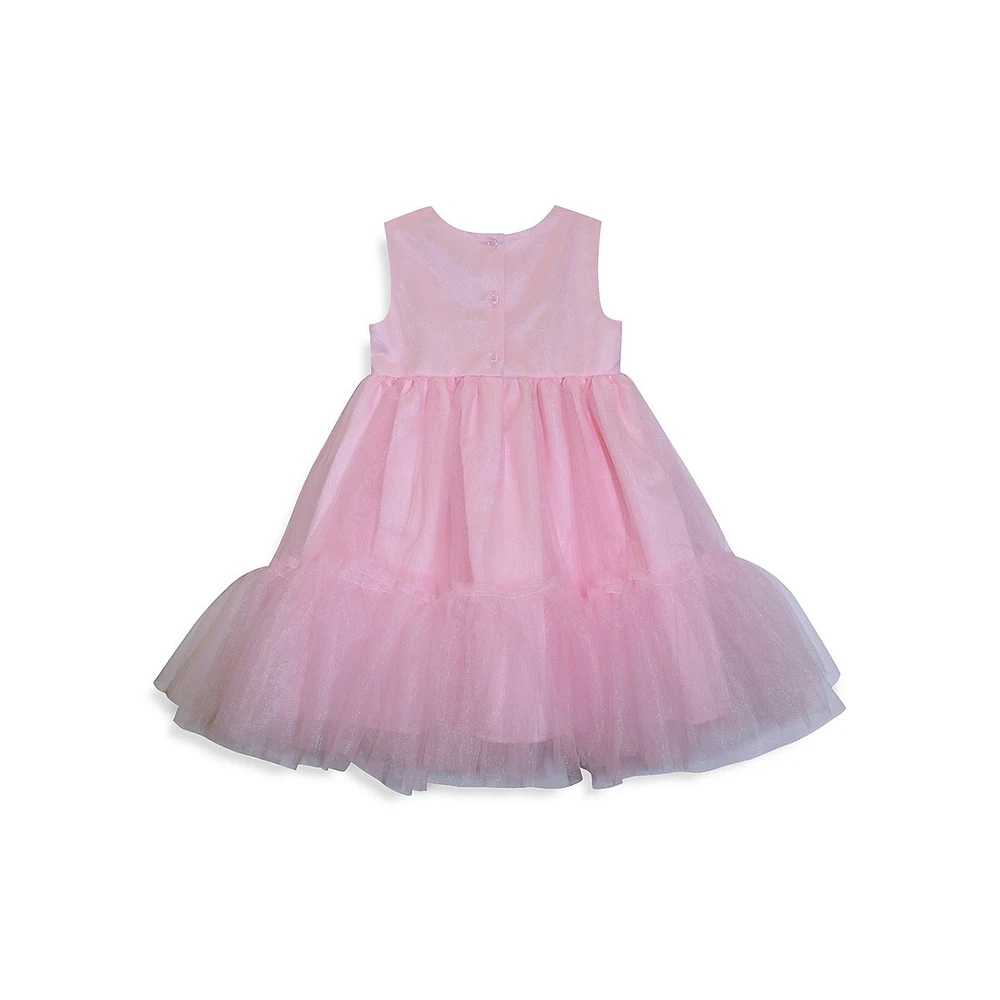 Hudson's Bay Toddler's Fit-&-Flare Ruffle-Hem Tulle Dress & Sequin Floral Peplum Jacket