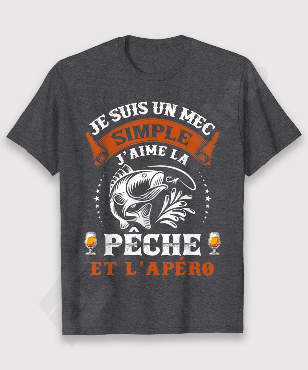 Idée Cadeau Original Pour Pêcheur Humour Pêche Bière Drle J'aime la Pêche et l'Apéro  - CTS23032201