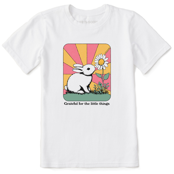 Kids Grateful for the Little Things Bunny  Crusher Tee