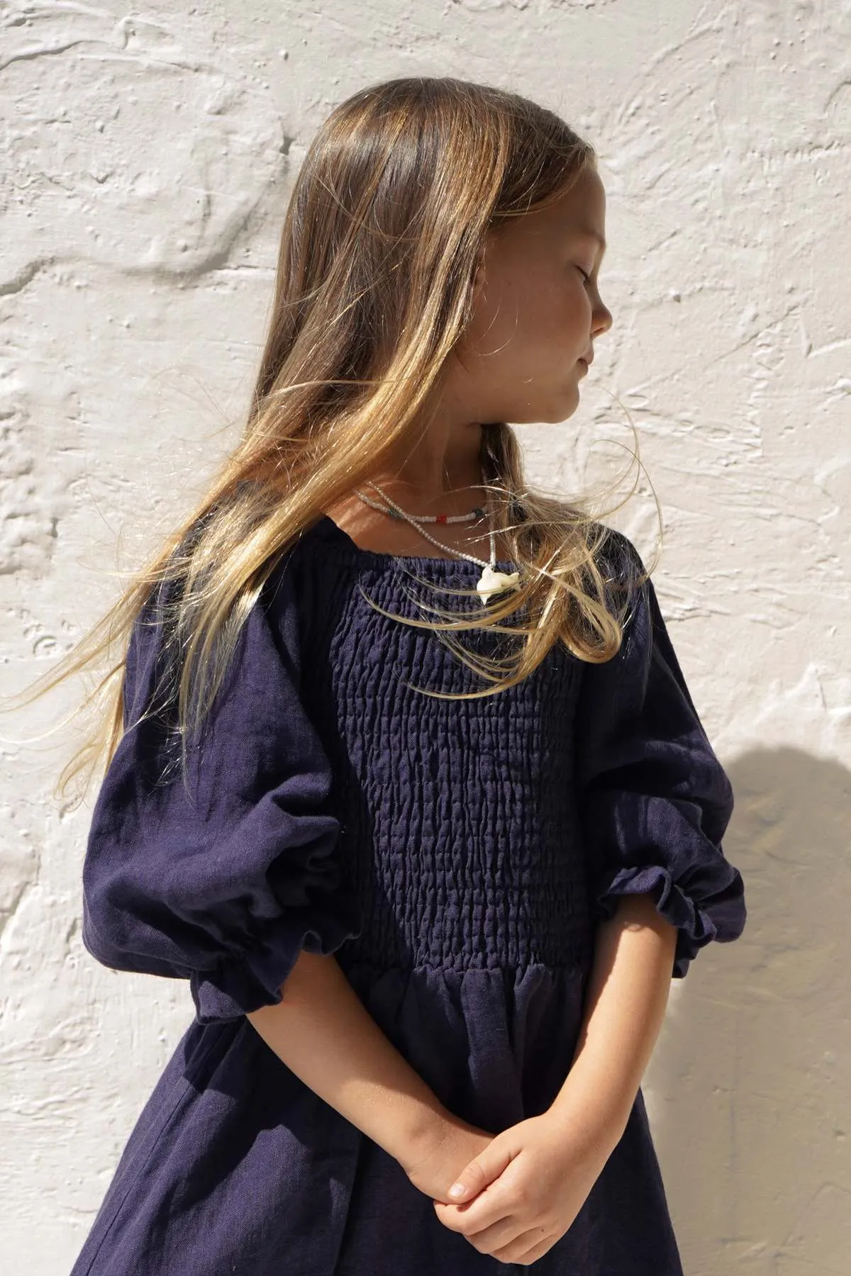 Kids House Of Paloma Hellenica Dress - Marine