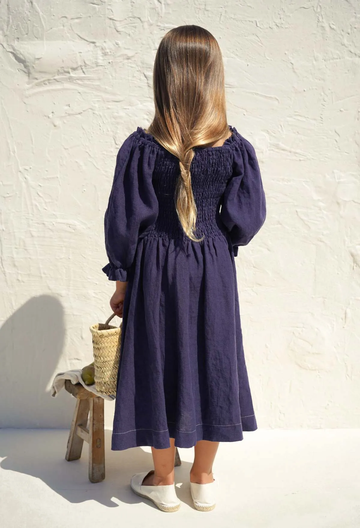 Kids House Of Paloma Hellenica Dress - Marine