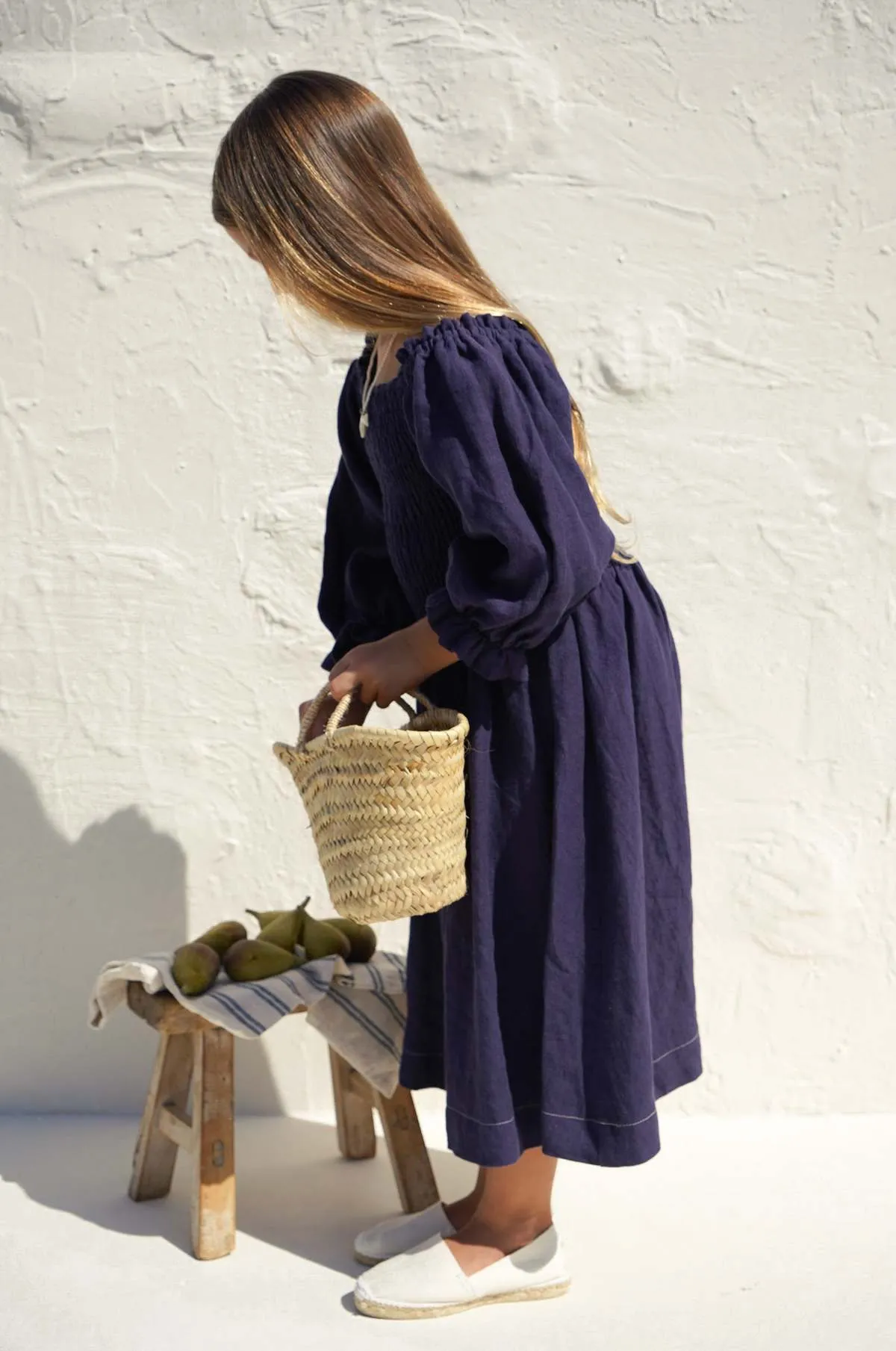 Kids House Of Paloma Hellenica Dress - Marine