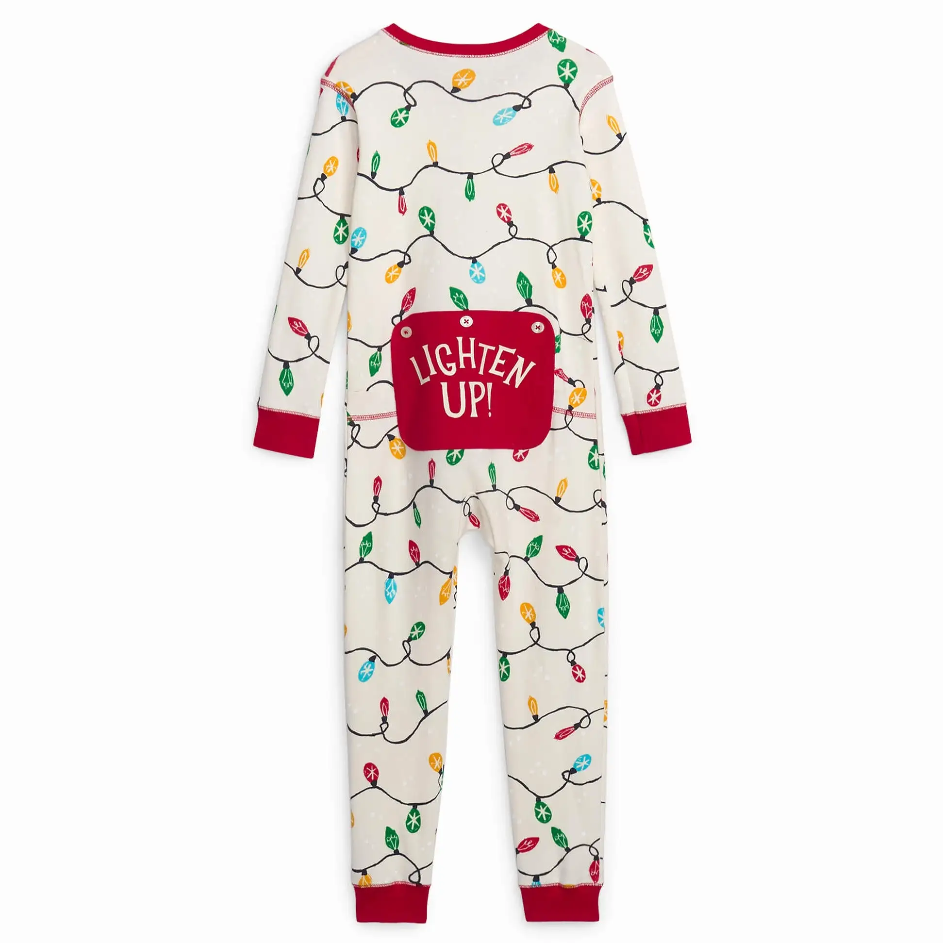 Little Blue House Holiday Lights Kids Union Suit