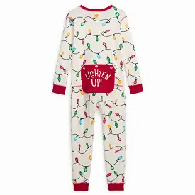 Little Blue House Holiday Lights Kids Union Suit