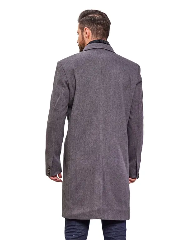 Men Coat Slate Color