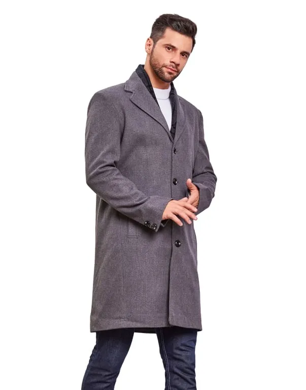 Men Coat Slate Color