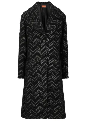 MISSONI Zigzag metallic-weave cotton-blend coat  
                         
                     
                