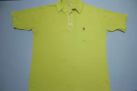 Munsingwear Grand Slam Penguin Vintage Yellow 80's Made In USA Golf Polo Shirt