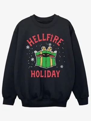 NW2 Stranger Things Hellfire Kids Black Sweatshirt | Kids | George at ASDA