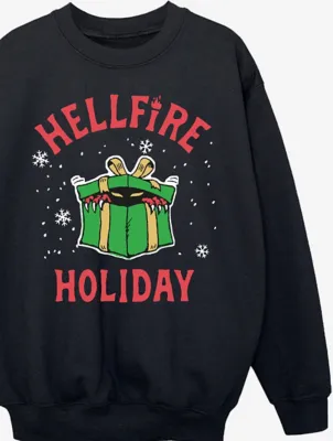 NW2 Stranger Things Hellfire Kids Black Sweatshirt | Kids | George at ASDA