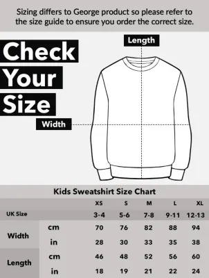 NW2 Stranger Things Retro Bikers Kids White Sweatshirt | Kids | George at ASDA