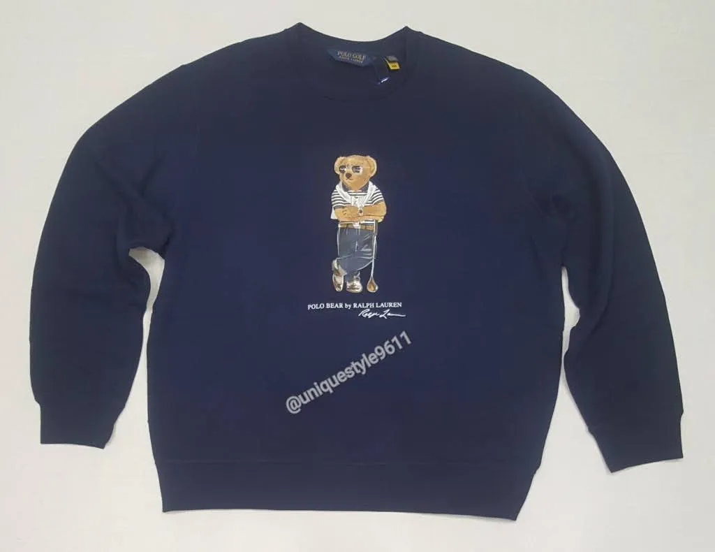 Nwt  Polo Golf Stick Teddy Bear Sweatshirt