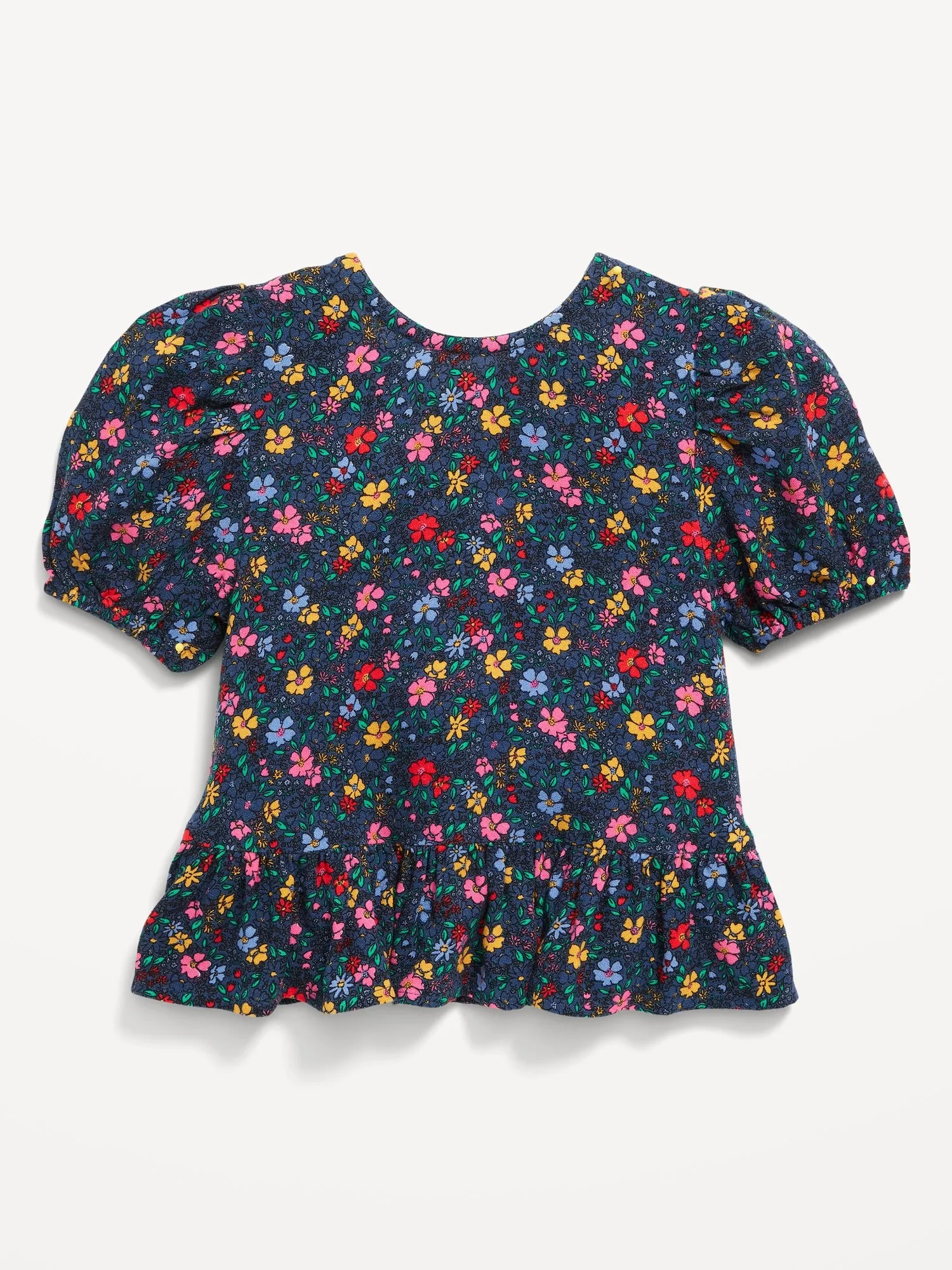 Old Navy Short-Sleeve Ruffle-Hem Top for Toddler Girls