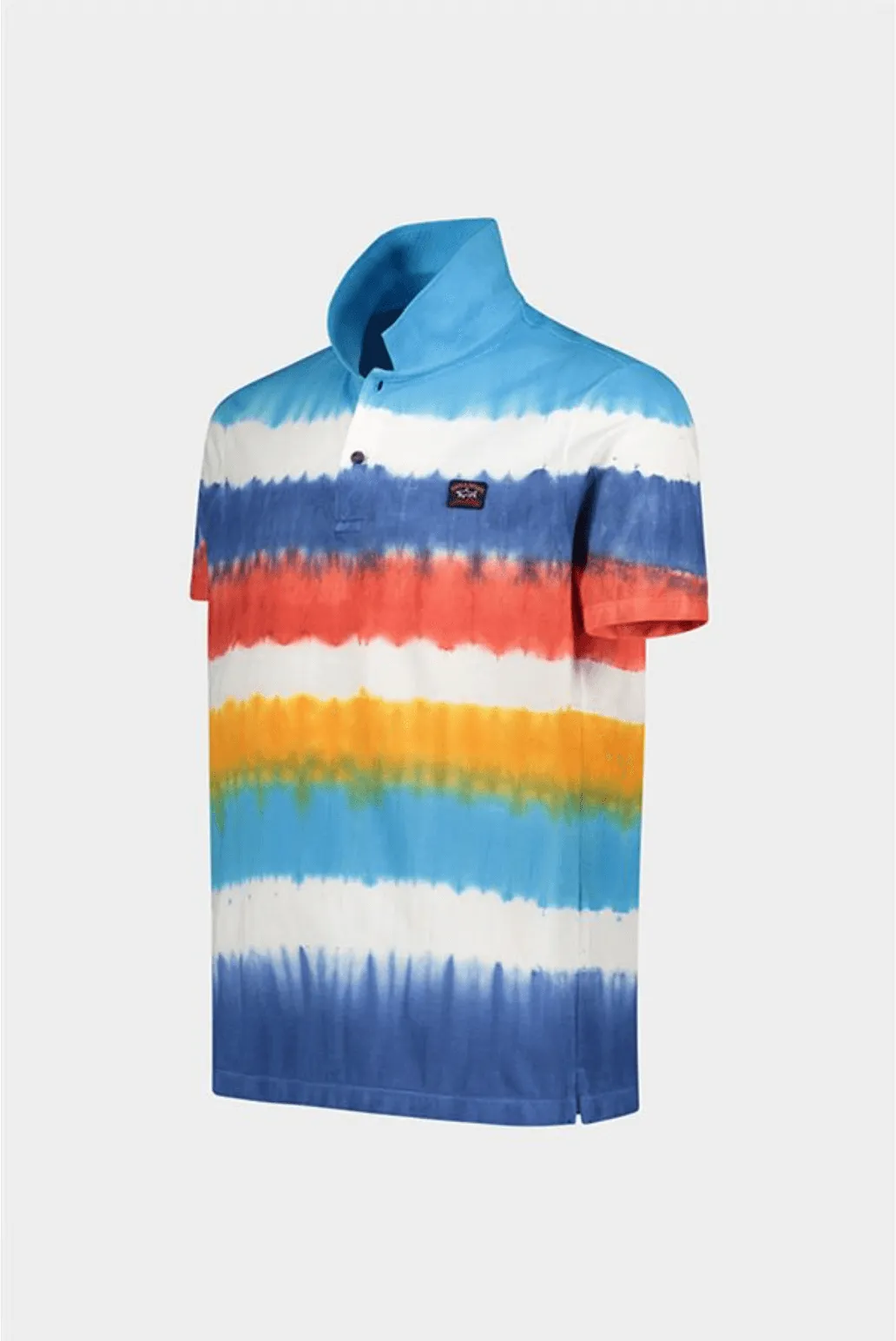 Paul & Shark - Polo de coton rayé Tie & Dye