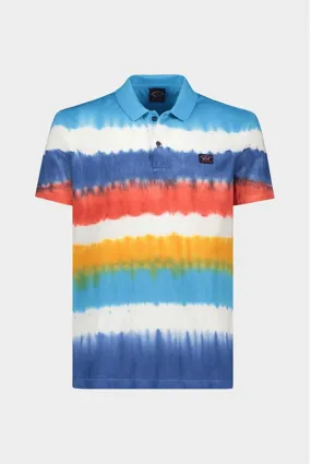 Paul & Shark - Polo de coton rayé Tie & Dye