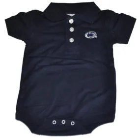 Penn State Nittany Lions Two Feet Ahead Baby Golf Polo Navy One Piece Outfit