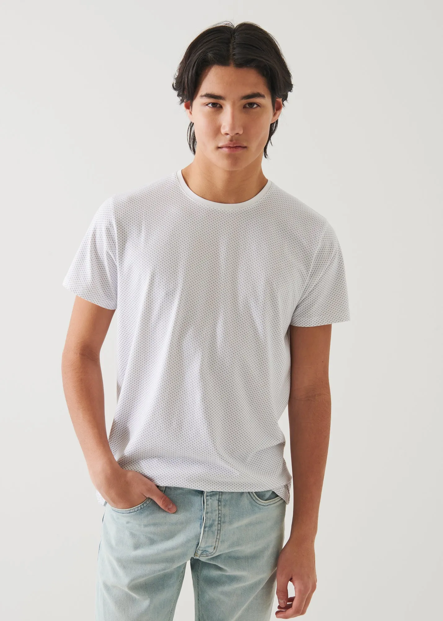 PIMA COTTON STRETCH PRINTED T-SHIRT