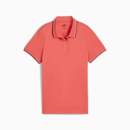 Pique Tipped Women's Short Sleeve Golf Polo | Salmon | PUMA SHOP ALL PUMA | PUMA 