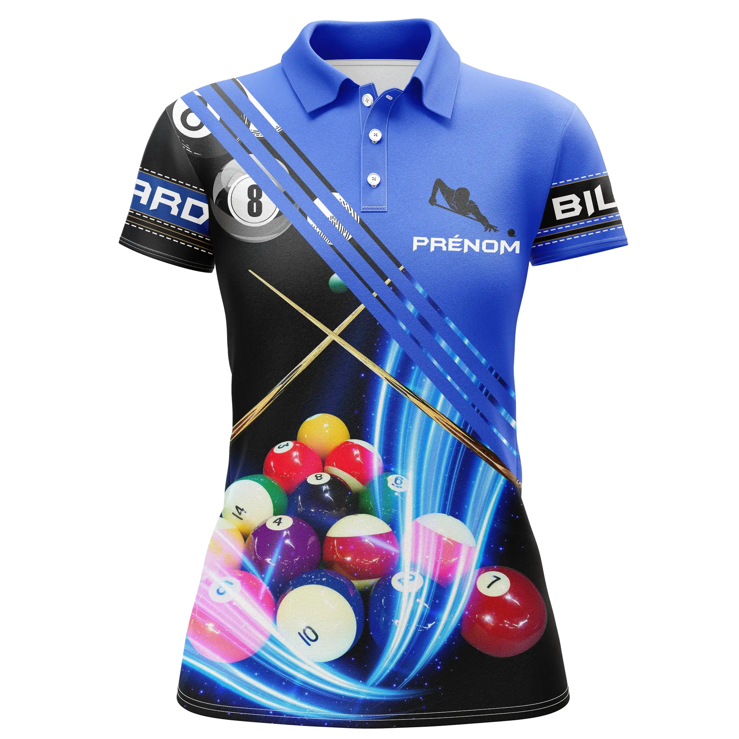 Polo De Billard Professionnel Personnalisé, Queue De Billard, Idée Cadeau Fan Billard - CT28062337