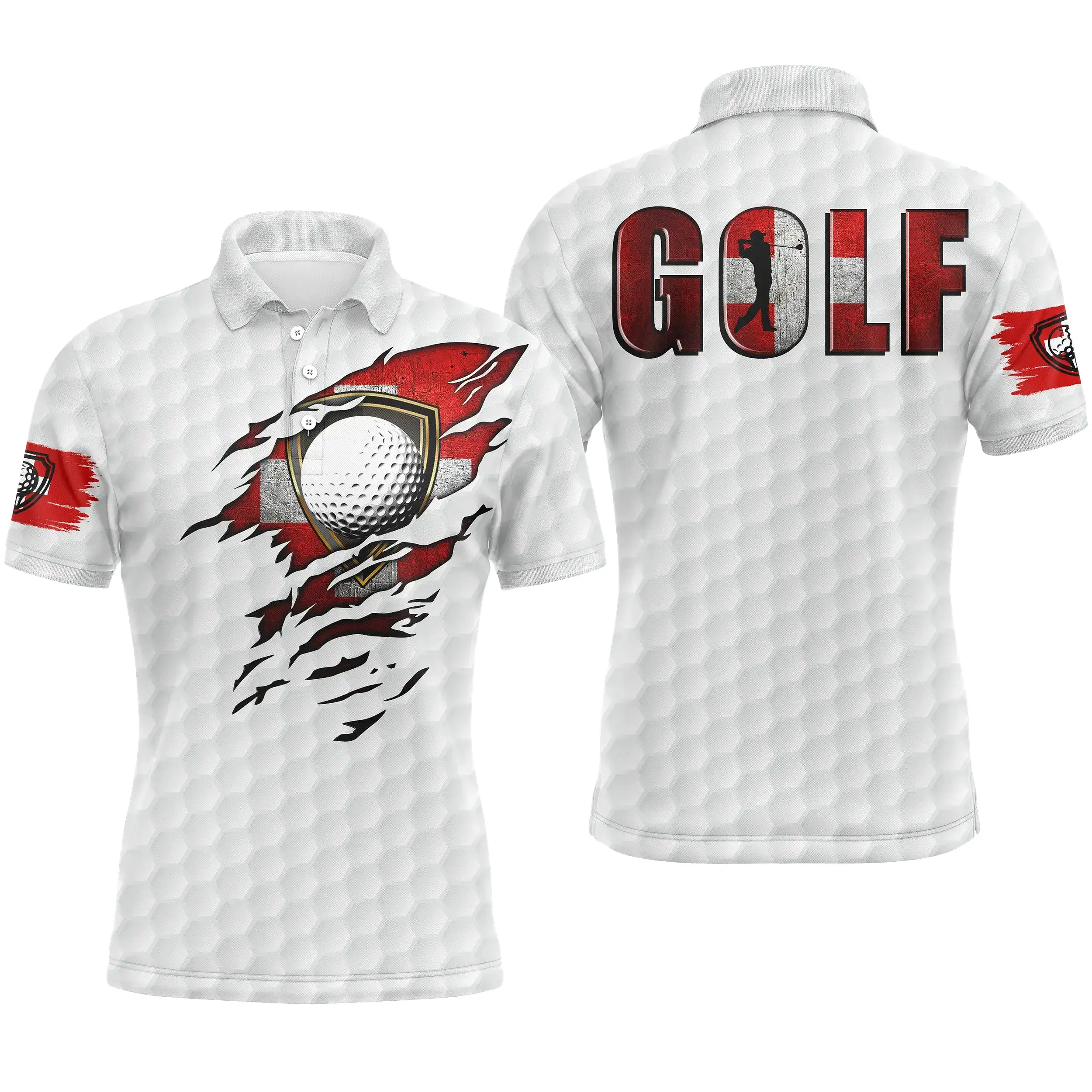 Polo de Golf Homme Et Femme, Golf En Suisse, Cadeau Golfeur - CT10092221