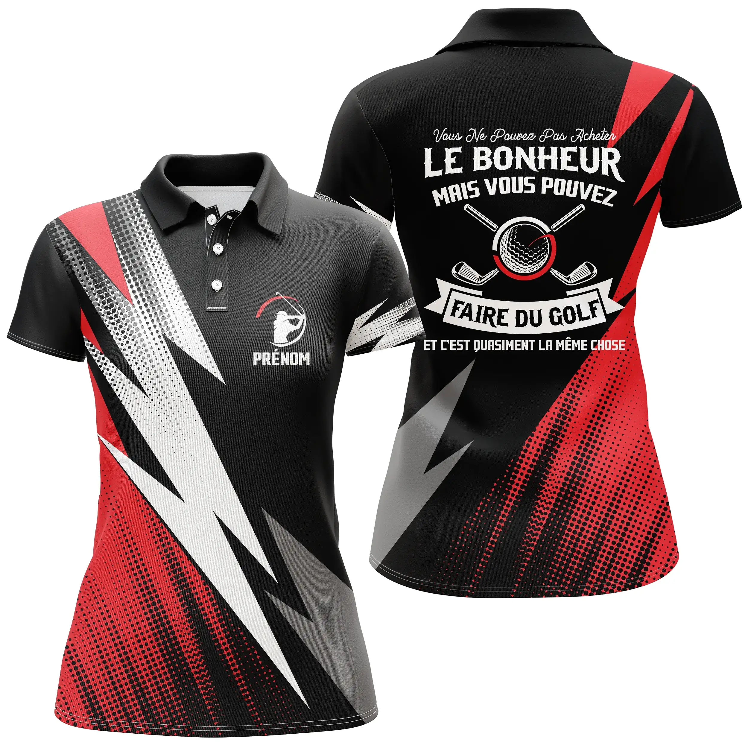 Polo de Golf Homme Femme, Cadeau Personnalisé Golfeur, Golfeuse - CT08072223