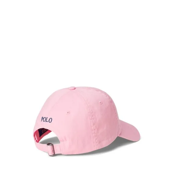 Polo Ralph Lauren Casquette de baseball coton chino Carmel Pink /Jewel Blue