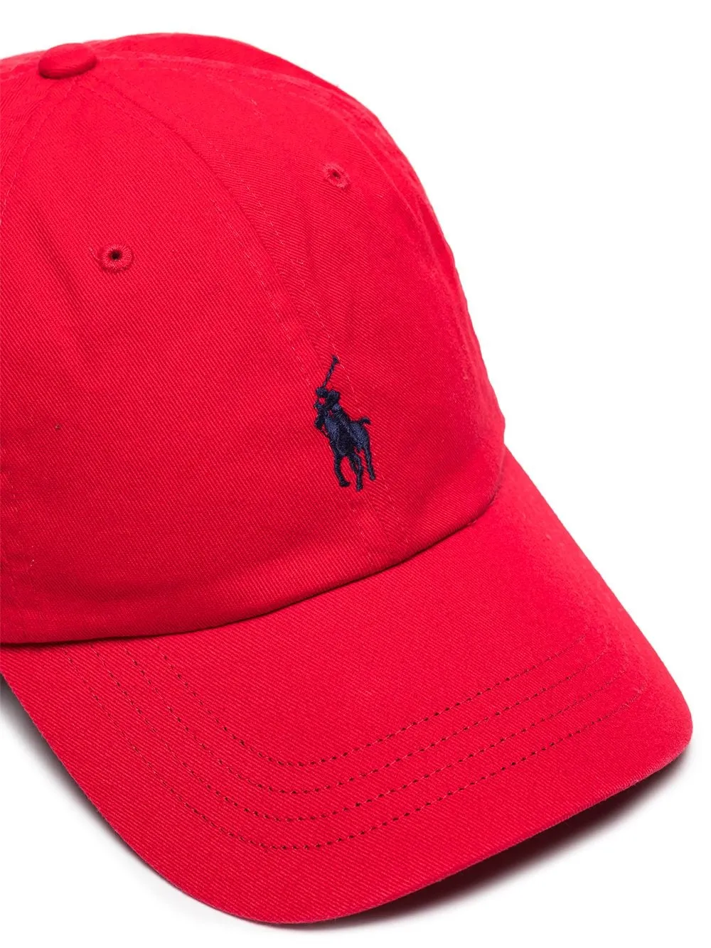 Polo Ralph Lauren Casquette rouge à logo brodé